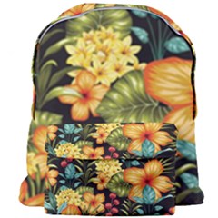 Fabulous Colorful Floral Seamless Giant Full Print Backpack by Pakemis