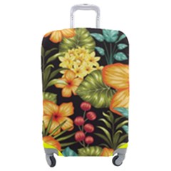 Fabulous Colorful Floral Seamless Luggage Cover (medium) by Pakemis