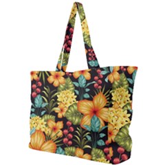 Fabulous Colorful Floral Seamless Simple Shoulder Bag by Pakemis