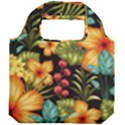 Fabulous colorful floral seamless Foldable Grocery Recycle Bag View2