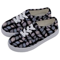 Seamless Pattern With Interweaving Braids Kids  Classic Low Top Sneakers by Pakemis