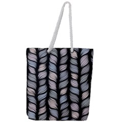 Seamless Pattern With Interweaving Braids Full Print Rope Handle Tote (large) by Pakemis