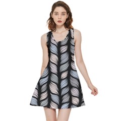 Seamless Pattern With Interweaving Braids Inside Out Reversible Sleeveless Dress by Pakemis