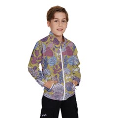 Floral Seamless Pattern With Flowers Vintage Background Colorful Illustration Kids  Windbreaker