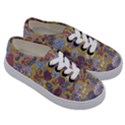 Floral Seamless Pattern With Flowers Vintage Background Colorful Illustration Kids  Classic Low Top Sneakers View3