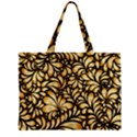 Damask-teardrop-gold-ornament-seamless-pattern Zipper Mini Tote Bag View2