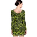 Green-abstract-stippled-repetitive-fashion-seamless-pattern Long Sleeve Bodycon Dress View2