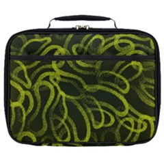 Green-abstract-stippled-repetitive-fashion-seamless-pattern Full Print Lunch Bag