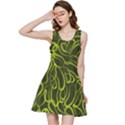 Green-abstract-stippled-repetitive-fashion-seamless-pattern Inside Out Racerback Dress View1