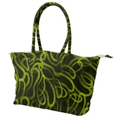 Green-abstract-stippled-repetitive-fashion-seamless-pattern Canvas Shoulder Bag