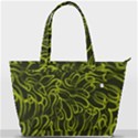 Green-abstract-stippled-repetitive-fashion-seamless-pattern Back Pocket Shoulder Bag  View1