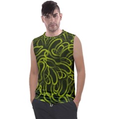 Green-abstract-stippled-repetitive-fashion-seamless-pattern Men s Regular Tank Top by Pakemis