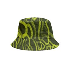 Green-abstract-stippled-repetitive-fashion-seamless-pattern Bucket Hat (kids) by Pakemis