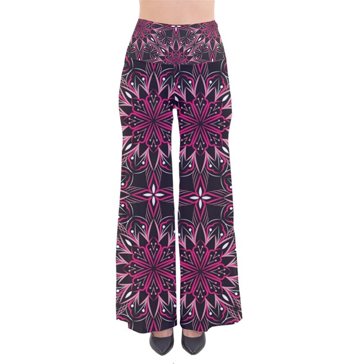 Seamless-pattern-with-flowers-oriental-style-mandala So Vintage Palazzo Pants