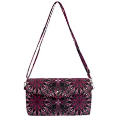 Seamless-pattern-with-flowers-oriental-style-mandala Removable Strap Clutch Bag by Pakemis