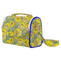 Seamless-pattern-with-graphic-spring-flowers Satchel Shoulder Bag by Pakemis