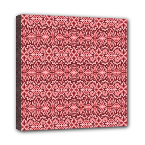 Pink-art-with-abstract-seamless-flaming-pattern Mini Canvas 8  X 8  (stretched) by Pakemis