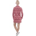 Pink-art-with-abstract-seamless-flaming-pattern Women s Long Sleeve Casual Dress View2