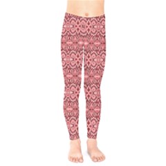 Pink-art-with-abstract-seamless-flaming-pattern Kids  Leggings by Pakemis