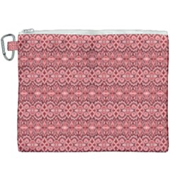 Pink-art-with-abstract-seamless-flaming-pattern Canvas Cosmetic Bag (xxxl) by Pakemis