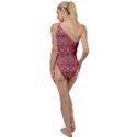 Pink-art-with-abstract-seamless-flaming-pattern To One Side Swimsuit View2