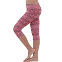 Pink-art-with-abstract-seamless-flaming-pattern Kids  Lightweight Velour Capri Leggings  View2