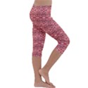 Pink-art-with-abstract-seamless-flaming-pattern Kids  Lightweight Velour Capri Leggings  View3