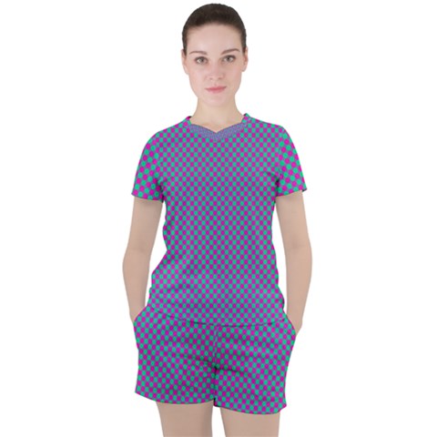 Pattern Women s Tee And Shorts Set by gasi