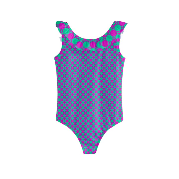 Pattern Kids  Frill Swimsuit