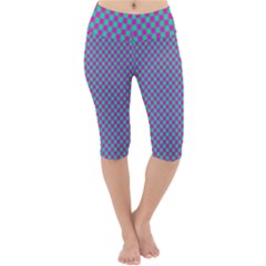 Pattern Lightweight Velour Cropped Yoga Leggings by gasi