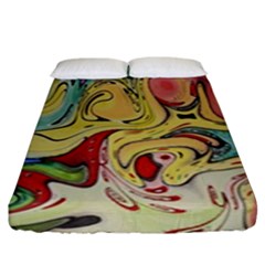 Abstract Art Fitted Sheet (king Size) by gasi