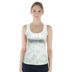 Blue Zendoodle Racer Back Sports Top by Mazipoodles