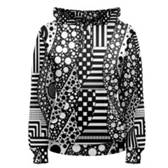 Black And White Women s Pullover Hoodie