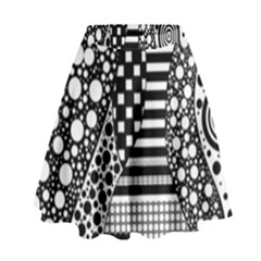 Black And White High Waist Skirt by gasi