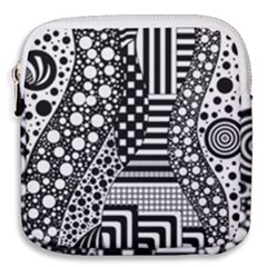 Black And White Mini Square Pouch by gasi