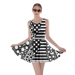 Black And White Skater Dress by gasi