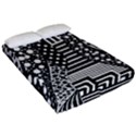 Black and white Fitted Sheet (California King Size) View2