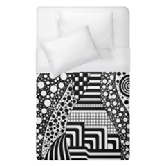 Black And White Duvet Cover (single Size) by gasi