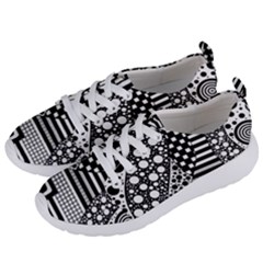 Black And White Women s Lightweight Sports Shoes by gasi