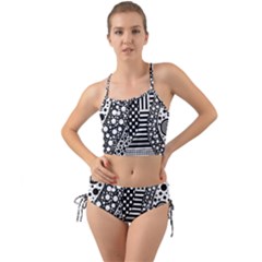 Black And White Mini Tank Bikini Set by gasi