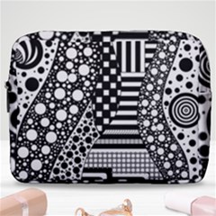 Black And White Make Up Pouch (large) by gasi