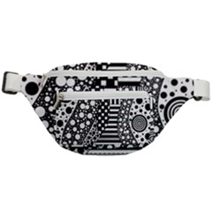 Black And White Fanny Pack by gasi