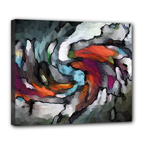 Abstract Art Deluxe Canvas 24  X 20  (stretched)