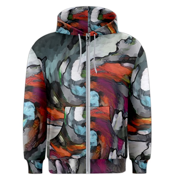 Abstract art Men s Zipper Hoodie