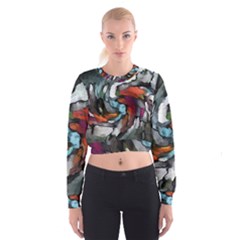 Abstract Art Cropped Sweatshirt