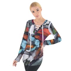 Abstract Art Tie Up Tee