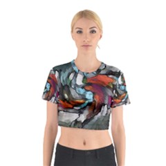 Abstract Art Cotton Crop Top