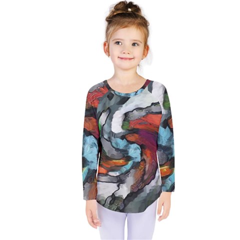 Abstract Art Kids  Long Sleeve Tee by gasi