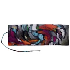 Abstract Art Roll Up Canvas Pencil Holder (m) by gasi