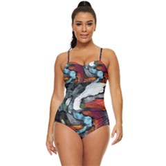 Abstract Art Retro Full Coverage Swimsuit by gasi